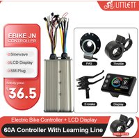 E-Bike Sinewaves Dual Mode Controller 60A 48V 52V 60V 72V Compatible 1000W 1500W 2000W 3000W Hub Motor with LCD Color Display