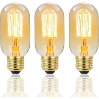 Edison Bulb E27 Warm light 40W 220V Home For Decor Lighting ,Retro Light Bulb Tungsten Silk Light Bar Window Decoration