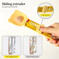 Cat Strip Feeder Spoon Long Handle Lickable Wet Food Dispenser for Cats Pet Meat Puree Squeeze Dispensing Spoon Pet Supplies