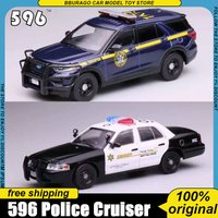 New In Stock 596model 1:64 Diecast Police Cruiser Replica With Los Angeles Sheriff Livery For Collectors Toys Boy Ornament Gifts