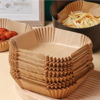 100pcs Air Fryer Paper Aerogrill Parchment Paper for Air Fryer Liner Airfryer Baking Paper Air Fryer Accessories Baking Tool