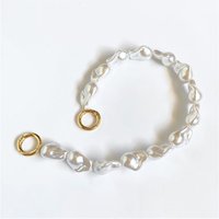 Korean Mobile Phone Stone Pearl Bracelet Chain For iPhone 16 17 Pro Max Samsung Flip 7 6 Phone Hanging Chain