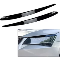 Car headlight headlamp eyebrow eyelids frame cover trim for Skoda Superb B8 2015 2016 2017 2018 2019 decorative accessories