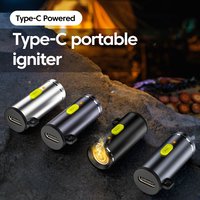 Elough Compactly Type C Lighter Electric for Easy Carrying Storage TypeC Mini Cigarette Lighter for Air Travel Outdoor No Flame