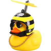 AliExpress NONE Car Duck With Helmet Broken Wind Pendant Small Yellow Duck Road Bike Motor Helmet Riding Cycling Accessories Without Lights
