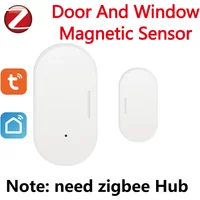Tuya Zigbee Door Sensor Window Detectors Magnetic Sensor Smart Home Security Protection Remote Monitor From APP