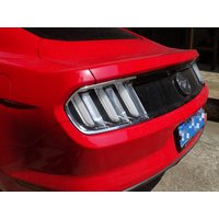 2pcs Chrome/Carbon Fiber/Black Tail Light Cover Trim Bezels For Ford Mustang 2015-2017, High Gloss Car Body Styling Accessories
