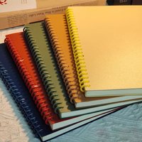 A5 Spiral Loose-Leaf Notebook, DIY Cuttable Binder, 60 Sheets, Blank & Lined Options, Vintage Style for Students & Journaling