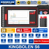 Lebenslange kostenlose Updates. Neueste Version des KINGBOLEN S6 CAN FD Diagnosegeräts für alle deutschen Fahrzeuge mit OBD-Scanner, Bluetooth, 28 Resets und automatischer