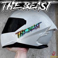 AliExpress NONE 1pc New Bullet Hole THE BEAST Motorcycle Sticker Waterproof for Helmet Fuel tank Fender Fairing Car Window Bike Body Vinyl Decal