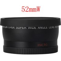 Wide Angle Lens Infrared Compatible 52mm 0.45x Super Wide Angle Macro Lens for Nikon 18-55mm 55-200mm 50mm 1.4 50mm