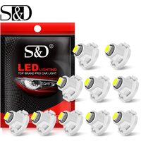 10pcs Super Bright T3 T4.2 T4.7 LED Light Bulbs Car Interior Instrument Lamp Auto Dashboard Indicator Light 12V
