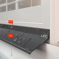 Aluminum window water-stopping strip, door threshold rain deflector
