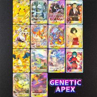 Homemade Pokemon Pocket Genetic Apex A1 Charizard Mewtwo Mew Gengar Articuno Moltres Machamp Giovanni Erika Game Card Toy