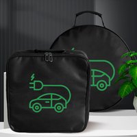 Electric Car Charger Cable Bag Waterproof EV Charger Cable Handled Bag EV Extension Cords Adapters Container Car Trunk Organizer