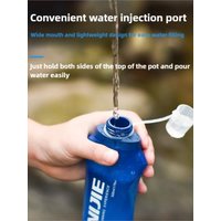AliExpress NONE 500ml Collapsible TPU Soft Flask, Reusable Foldable Water Bottle for Running, Hiking & Camping