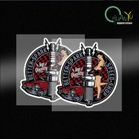 PIN UP girl sexy cartoon high quality car sticker waterproof motorcycle bumper PVC sticker