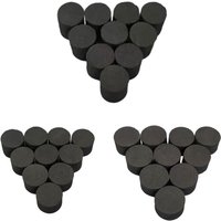 10Pcs Drum Trigger Sponge Cylinder Percussion Instrument Accessories Black for Training Silent Practice with Sticky Backing