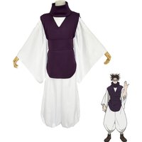 Jujutsu Kaisen JJK Choso Cosplay Costume Set Purple Vest Top White Elastic Pants Neck Gaiter Belt Anime Manga Outfit for Cosplay