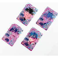 4PCS Anime Alien Stage Photo Cards Set - Ivan & Till CP Character Double-Sided LOMO Card Ideal Gift for Fans