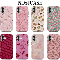 Luxury Clmj Fashion Hanami Phone Case for IPhone 17 17e 16e 16 15 14 13 12 11 Air Pro Max Plus Double-layer Back Cover