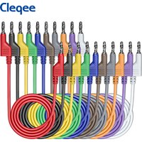Cleqee-Gels empilables pour multimètre, câble de test électrique souple, 1000V, 15A, P1036, 10 pièces
