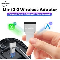 HEYINCAR Wireless CarPlay Dongle Wireless Android Auto Adapter 2in1 Car Intelligent Systems Ai Box For Car With Wired CarPlay