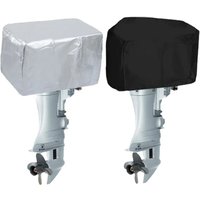 New 15-150HP Full Outboard Engine Cover Anti-scratch 210D Oxford Cloth Paddle Hoist Cover Sun Protection Motor Engine Boat Cover