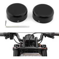 1 Paar schwarze Motorrad-Vorderradgabel-Abdeckkappen aus Aluminium für Harley Davidson Sportster S 1250 RH1250 S 2021 2022 2023