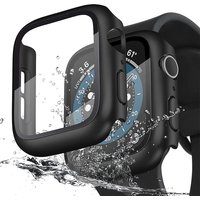 PC Case +Tempered Glass Watch Protector For Apple Watch 44mm 38 40 41 42 45mm Full Proctective Cover for iWatch SE 7 6 5 4 3 2 1