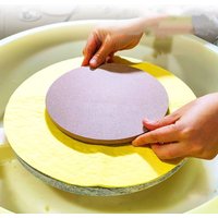 【xxx】 Pottery Wheel Absorbent Mat Cloth PVA Towel Clay Sculpture Trimming Tools Pottery Clay Absorbent Pad Cloth Diameter 30cm