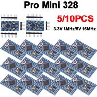 10/5pcs Pro Mini 328 ATMEGA328 Module Development Board 3.3V 8MHz/5V 16MHz ATMEGA328 ATMEGA328P Development Board for Arduino