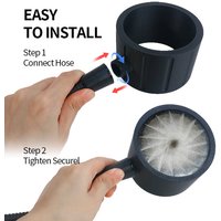 9.5x6cm High Pressure Pet Bath Sprayer Handheld Spiral Nozzle Dog Washing Massage Shower Head Pet Grooming Accessories