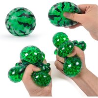 Relaxing Watermelon Beads Squeeze Toy; Simulation Fruit Squishy; Stress-Alleviating & Soft Novel Gifts.