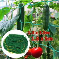 Heavy Duty Nylon Plant Trellis Netting, Square Mesh for Climbing Plants, Cucumber Tomato Grape Vegetables Fruits Garden