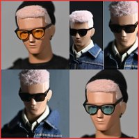 1/6 Scale Male/Female Soldier Abs Mini Sunglasses Trend Glasses Model for 12" Action Figure Body Scene Accessory Toy