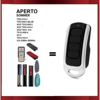 APERTO SOMMER TX02-434-2 TX02-868-2 BLUE 4025 TX02-868-2 4022 TX02-434-2 4020 TX03- 434 433.42MHz 868MHz Garage Remote Control