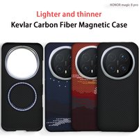 Case For Honor Magic 8/magic8Pro Hard Carbon Fiber Magnetic Wireless Charging Slim Protect Back Cover For Magic 8 Pro Lite Shell