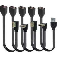 5CM 10CM 20CM 50CM 100CM USB extension cable elbow 90 degree right angle L-shaped elbow data cable USB2.0 elbow data male bus