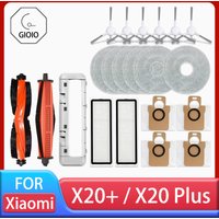 For Xiaomi Robot Vacuum X20+ / X20 Plus Parts Accessories Main Brush Side Brush Hepa Filter Mop Cloth Dust Bag Replacement Spare For Xiaomi Robot Vacuum X20+ / X20 Plus Parts Accessories Main Brush Side Brush Hepa Filter Mop Cloth Dust Bag Replacement Spare