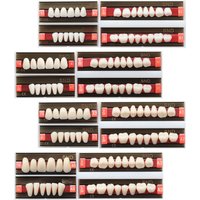 28pc/Set Full Mouth B1A1A2A3 Shade Dental Acrylic Synthetic Resin Teeth Whitening Denture Fake Oral Care False Upper Lower Tooth