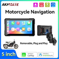 5Inch Wireless CarPlay Moto Android Auto Portable Digital Motorcycle Dashboard GPS Motorcycle Navigation Display Screen