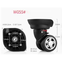 Popular Shengyuan C06 Replacement Luggage Wheels spinner Wheels W055