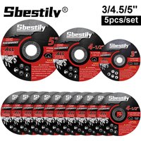 75/115/125mm Cutting Disc Circular Resin Saw Blade Angle Grinder Grinding Disc for Metal Wood Iron Steel Bar Cutting 5pcs/Set