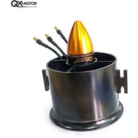 QX-MOTOR 70mm EDF 6 Blades Ducted Fan With QF2822 3000KV QF2827 2300KV 3500KV 3800KV Brushless Motor For RC Aircraft Model Part