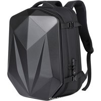 Men's 18'' Laptop Backpack Motorcycle Helmet Bags Hard Case Gaming Backpack Laser Diamond Commuting Business Backpack Waterproof
