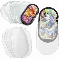 10Pcs Card Sleeves Clear Protector Cover For Pokemon Mezastar Tagstar Arcade Game Disk Collectible Trading Card Storage Sleeve