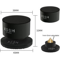 4pcs/8pcs XSSH YIVO Audiophile Shock Spikes Spring Damping Pad HIFI Speaker Spike Audio CD Amplifier ALUMINIUM ISOLATION FEET