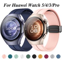 Magnetic Strap For Huawei Watch 5 42mm 46mm Silicone Watchband Sports Band For Huawei Watch 3 3Pro 4 4Pro 5 18mm 22mm Bracelet
