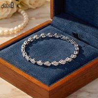 EFFIE QUEEN Iced Out 4mm Cubic Zirconia Tennis Bracelets Fashion Wedding S925 Silver CZ Bracelet Bangle Chain Jewelry Gift SB154